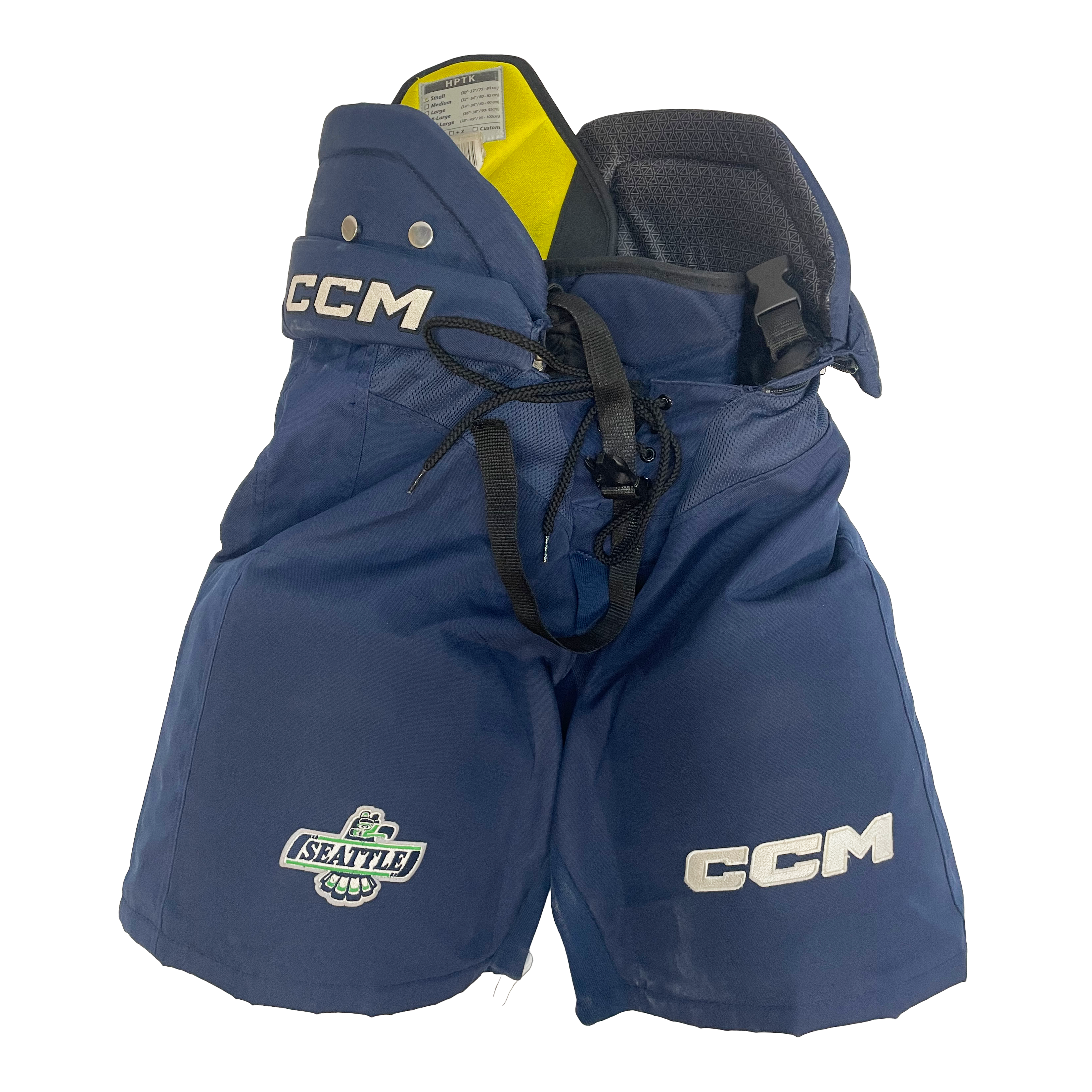CCM HPTK - Pantalon de hockey WHL Pro Stock d'occasion (bleu marine)